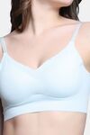 PrettyCat Lightly Padded Non Wired Sexy Bralette For Women - Light Blue — thumbnail 5